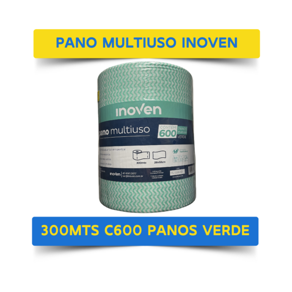Pano Multiuso Inoven 300mts C/600 Panos - Verde
