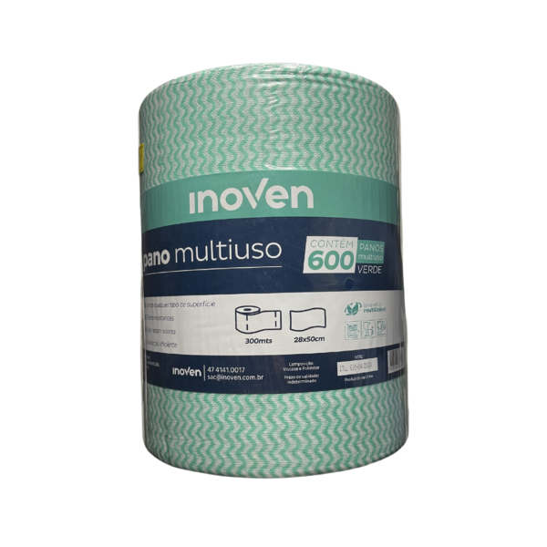 Pano Multiuso Inoven 300mts C/600 Panos - Verde - Imagem 4