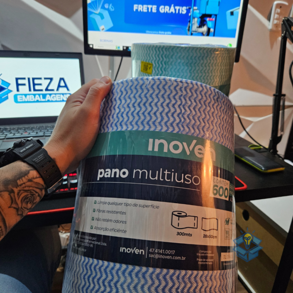Pano Multiuso Inoven 300mts C/600 Panos - Azul - Imagem 11