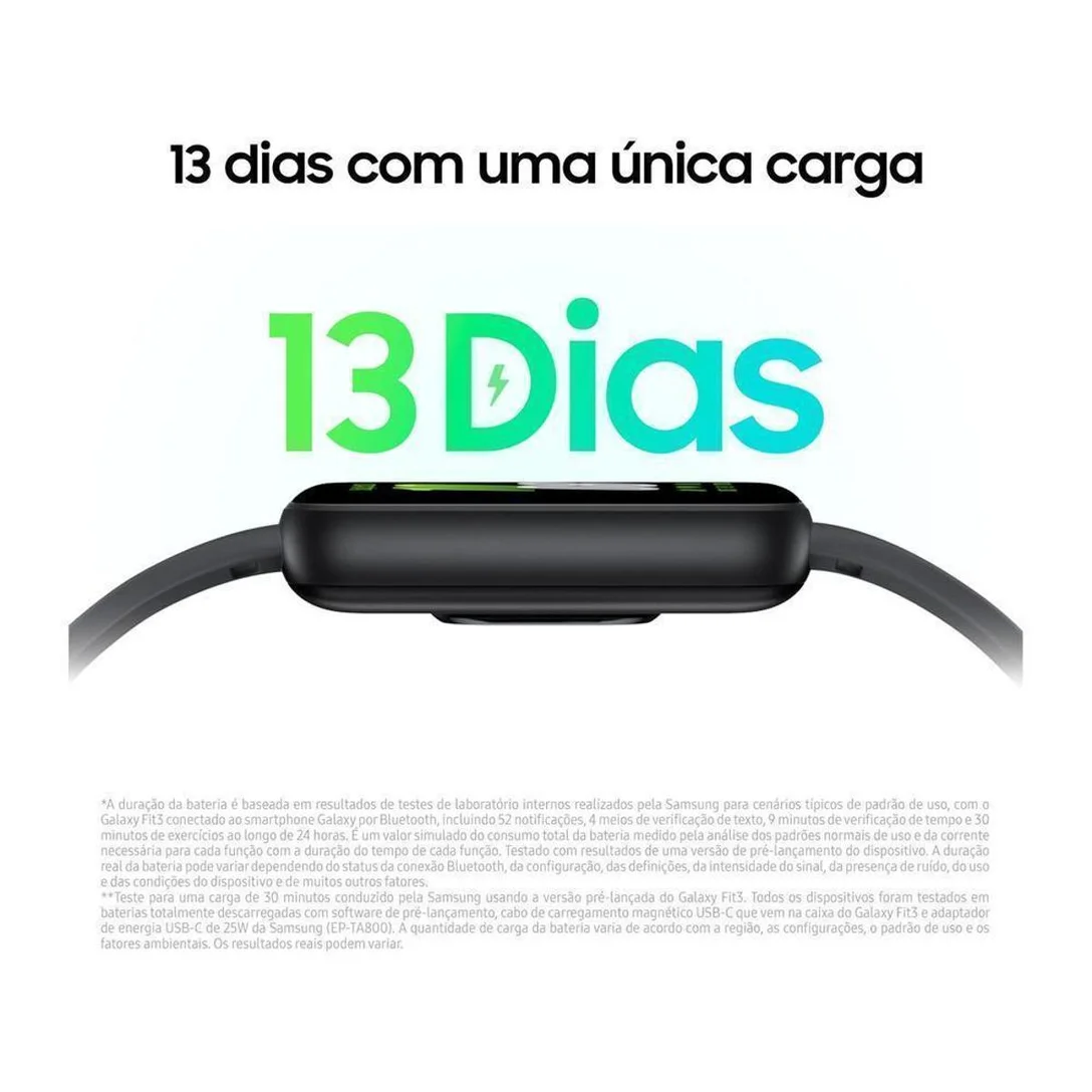 Smartband Samsung Galaxy Fit3 - Grafite - Imagem 2