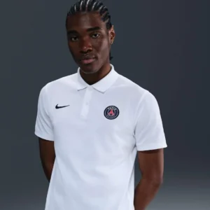 Camiseta Polo Nike Paris Saint-Germain Masculina - Branco
